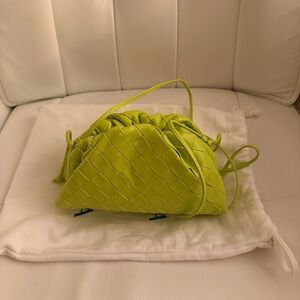 Bottega Veneta Mini Pouch Handbag in Acid Kiwi